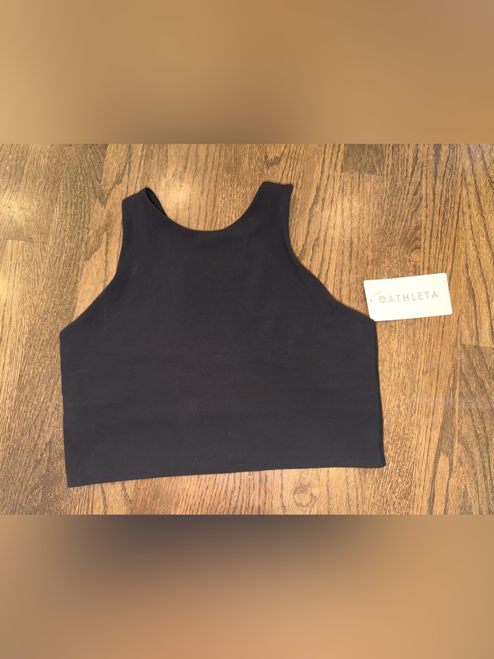 Athleta Black Conscious Crop A-C Tank Top
